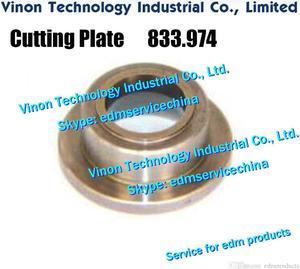 833.974 edm Cutting Plate (Tungsten Steel) Ø20.5xØ15x8.5tmm for Agie Classic,Evolution,Excellence,Challenge machines 833974, 590