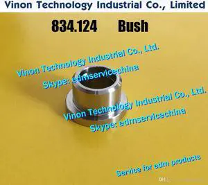 (2pcs) Agie 834.124 edm Bush (Stainless Steel) for Agie CHALLENGE,CLASSIC,EVOLUTION,CUT1000,CUT2000 Bushing Inox 15.5x26mm 83412