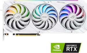 ASUS ROG Strix NVIDIA GeForce RTX 3070 V2 White OC Edition Gaming Graphics Card ,PCIe 4.0, 8GB GDDR6, LHR, HDMI 2.1, DisplayPort 1.4a, 2.9-slot,ROG-STRIX-RTX3070-O8G-WHITE-V2