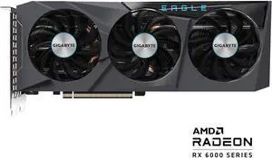 GIGABYTE Radeon RX 6700 XT EAGLE 12G Graphics Card, WINDFORCE 3X Cooling System, 12GB 192-bit GDDR6, GV-R67XTEAGLE-12GD Video Card