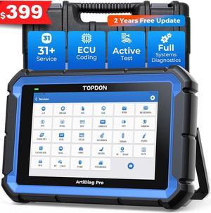 TOPDON ArtiDiag Pro Car Diagnostic Scan Tool, Online-Coding & OE-Level Full Systems Diagnosis, 31+Maintenance OBD2 Scanner 2-Year Free Update