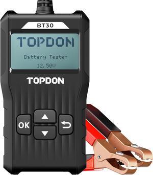 TOPDON BT30 12V Car Battery Tester Digital Automotive Diagnostic Analyzer Vehicle Cranking Charging Scanner Tool