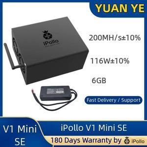 New iPollo V1 Mini SE Miner RAM: 6GB Hashrate: 220MH/s Power Consumation: 116W±10% With PSU and Power Cord Sold by YUAN YE