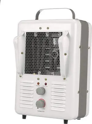 TPI Corporation 188TASA Fan Forced Portable Heater  Milk House Style Fan, 1500/1300W, 120V, Durable Winter Care Accessory. Genuine Heating Equipment white/off-white