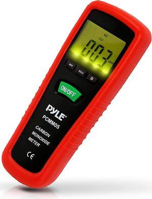 Meters Hand Held Carbon Monoxide Meter - High Accuracy and 1000 PPM Measurement Range CO Sensor w/Digital LCD Display Auto Power Off Battery Operated and Control Buttons - Pyle PCMM05