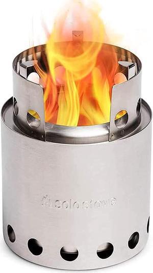 Solo Stove Lite - Portable Camping Hiking and Survival Stove | Powerful Efficient Wood Burning and Low Smoke | Gassification Rocket Stove for Quick Boil | Compact 4.2 Inches and Lightweight 9 Ounces