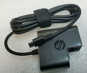 New Genuine HP 860066-003 - 45W USB-C AC Adapter Charger With cord- -Exact part/ pictures