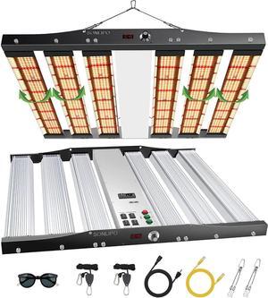 SPC4500 LED Grow Light 450W, 5x5 ft Coverage with 2196 unlike Full Spectrum with UV & IR, Dimmable Daisy Chain Timer Veg & Bloom Grow Lamp Hydroponic Indoor Plants Seeding Flower