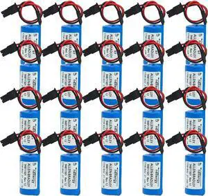 (20-Pack) 1756-BA23V 1800mAh 1756-BA2 Replacement Battery for Allen Bradley BR2/3A-AB PLC Control Battery