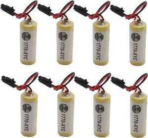 (Pack of 8) 1770-XYC 3V 1800mAh Battery for PLC 1770-XYC/A 1770-XYB Cell Non-Rechargeable