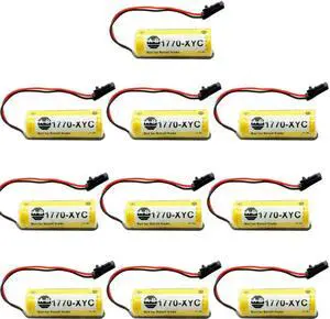 (Pack of 10) 1770-XYC 3V 1800mAh Battery for PLC 1770-XYC/A 1770-XYB Cell Non-Rechargeable