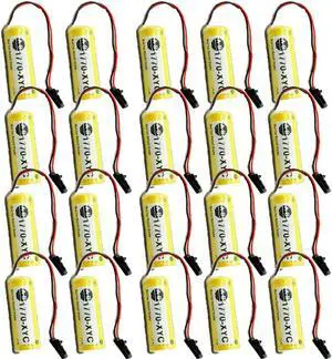 (20-Pack) 1770-XYC 3V 1800mAh Non-Rechargeable Battery for PLC 1770-XYC/A 1770-XYB Cell with Plug