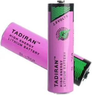 (2 Pack) 3.6V 2400mAh TL-5903 AA Lithium Battery for TL-5903 SL-360 S7-400 ER14500 ER14505 TL-2100 6ES7971-0BA00 for  S7-400 PLC CNC Machine