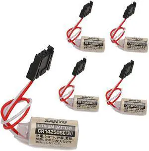 5PCS CR14250SE 3V Replacement Battery 1800mAh for  1/2AA PLC Battery 1747-BA Backup Power Supply