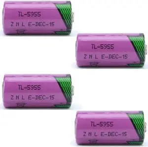 4PCS TL-5955 2/3AA 3.6V 1650mAh Battery for TL-4955 SL-761 ER14335 PLC, CNC Lithium Battery