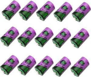 15PCS Hi-Capacity TL-5902 3.6V 1200mAh PLC Lithium Non-Rechargeable Battery for Tadiran TL-2150/S ER14250 SL-350