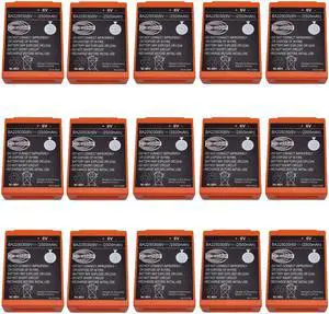 (15PCS) BA225030 6V 2500mah Ni-Mh Battery for HBC Crane Remote Pump Truck Battery (Rechargeable)