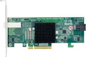 Areca ARC-1330-4i4x (4 Internal & 4 External Port PCIe 3.0 12Gb/s SAS Host Adapter)
