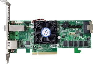 Areca ARC-1886-4x8i 88Port PCIe Gen 4.0 Tri-Mode RAID Adapters With 1x SFF-8654[x8] & 1x SFF-8644[x4] Connector