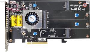 Areca Entry Level PCI-e 4.0, M.2 NVMe Hardware RAID Adapter