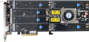 Areca ARC-1686-6NOD Tri-Mode Gen 4 PCIe Hardware RAID Adapter With 6 Bay M.2 NVMe Connector