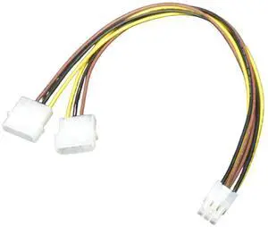Areca 6 Pin PCIe to 2 x 4 Pin Molex Power Cable, PCIe Power Cable Video Card Adapter (11.4in / 29cm)