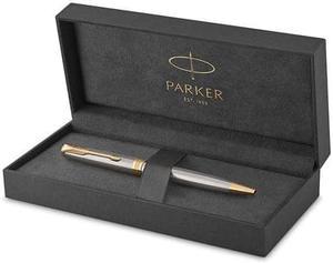 Parker Sonnet Stainless Steel Ballpoint Pen - Gold Trim