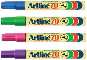 Artline Permanent Marker 1.5mm Bullet - Brights 12pk