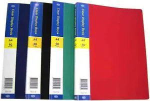 Dats Clear Front Display Book 40-pocket A4 (Assorted)