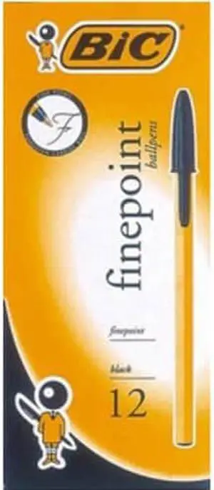 BiC Finepoint Ballpen (12/box) - Black