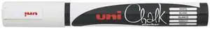 Uni Bullet Tip Chalk Marker 1.3mm - White