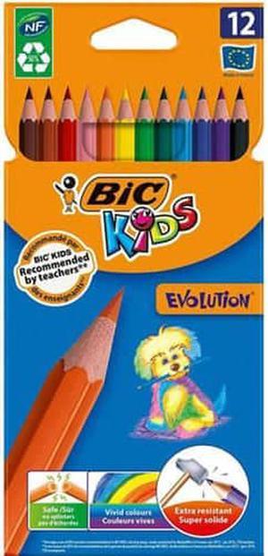 BiC Kids Evolution Coloured Pencils (12pk) - Standard