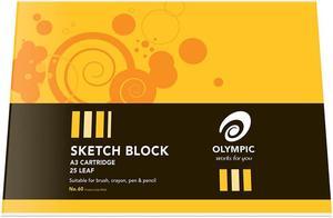 Olympic Sketch Block Cartridge 25 Leaves (A3)