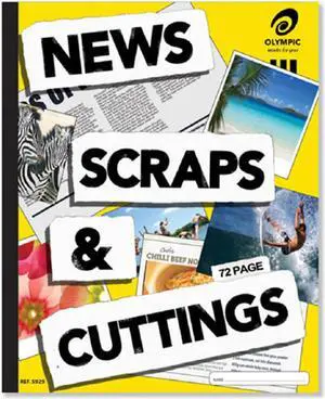 Olympic News Scraps & Cuttings Scrap Book 60gsm (72 Pages)