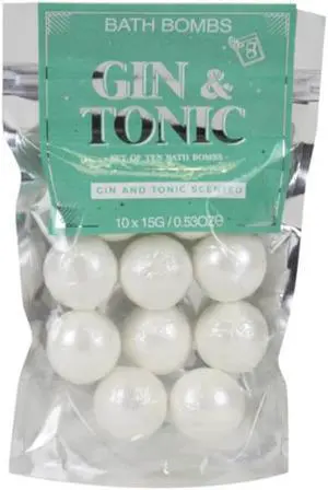 Gin and Tonic Bath Bombs