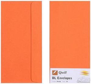 Quill Envelope 25pk 80gsm (DL) - Orange