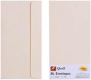 Quill Envelope 25pk 80gsm (DL) - Cream