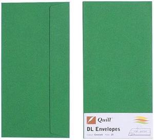 Quill Envelope 25pk 80gsm (DL) - Emerald
