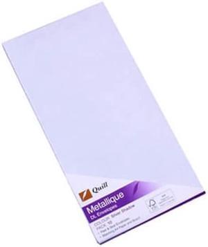 Quill Metallique Envelopes 10pk (DL) - Silver