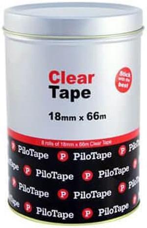 Pilotape Clear Tape (8 rollspk) - 18mmx66m