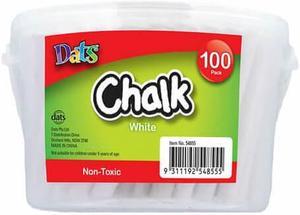 Dats Non-toxic Jumbo Chalk (100pk) - White