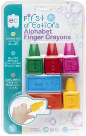 EC First Creations Easi-Grip Alphabet Finger Crayons (6pk)