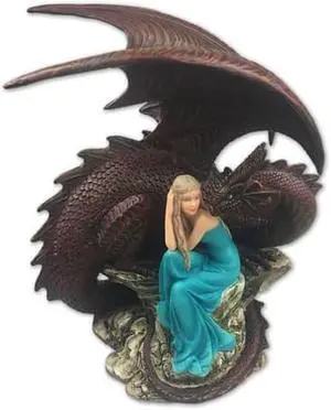 Dragons of Destiny Resin Plaque - Blue