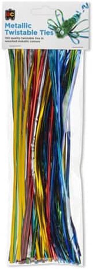 EC Twistable Ties 150pk (Metallic Colours) - 25cm