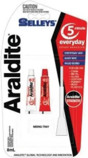 Selleys Araldite 5 Minute Epoxy Adhesive 8mL (Clear)
