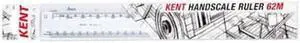 Kent Doublesided Handscale Ruler - 62m Kent Doublesided Handscale Ruler - 62m