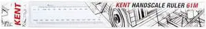 Kent Doublesided Handscale Ruler - 61m Kent Doublesided Handscale Ruler - 61m