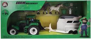 Friction Farm Tractor with Horse Float and Accessories