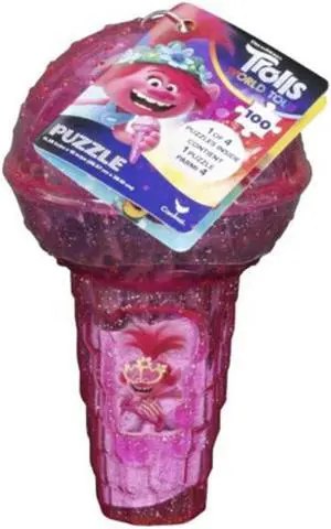 Trolls 2 Jigsaw Puzzle in Microphone Shape Case 100pcs