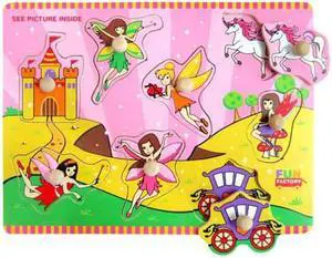 Peg Puzzle with Knobs - Fairy